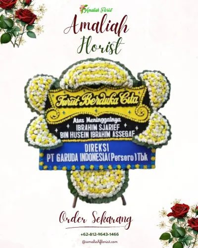 Papan Bunga Duka di Polosiri